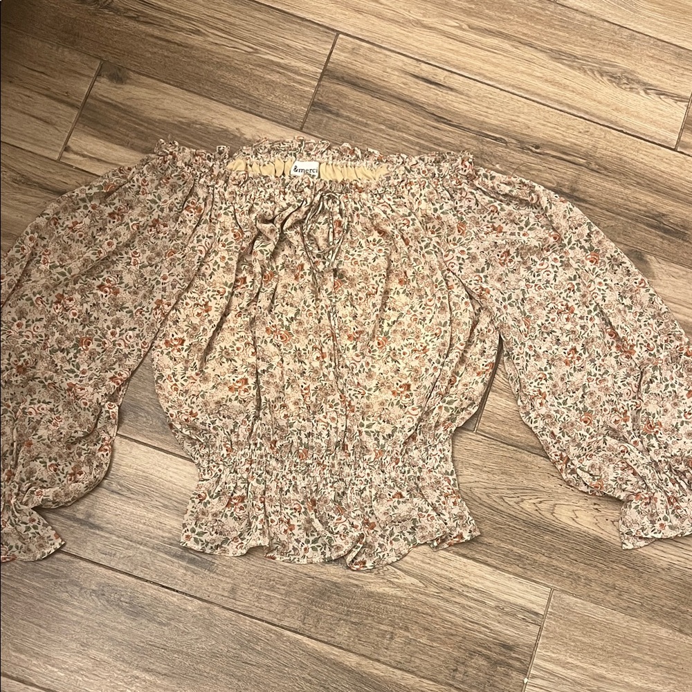Floral Off-Shoulder Blouse